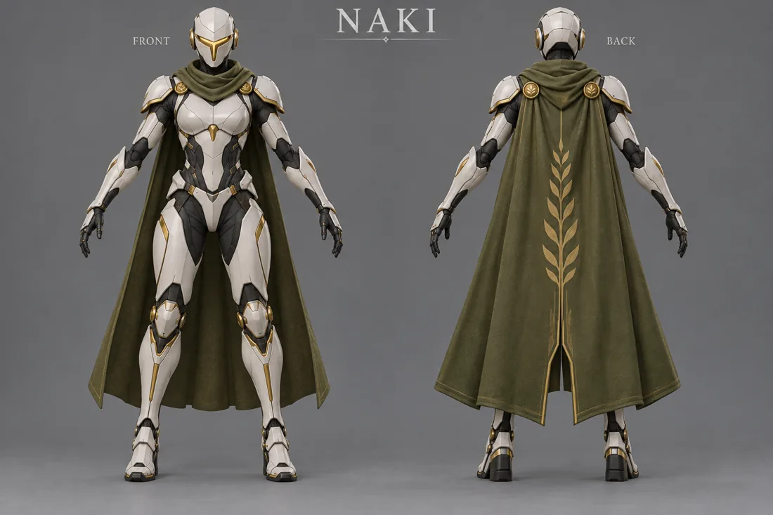 Naki character concept artwork
